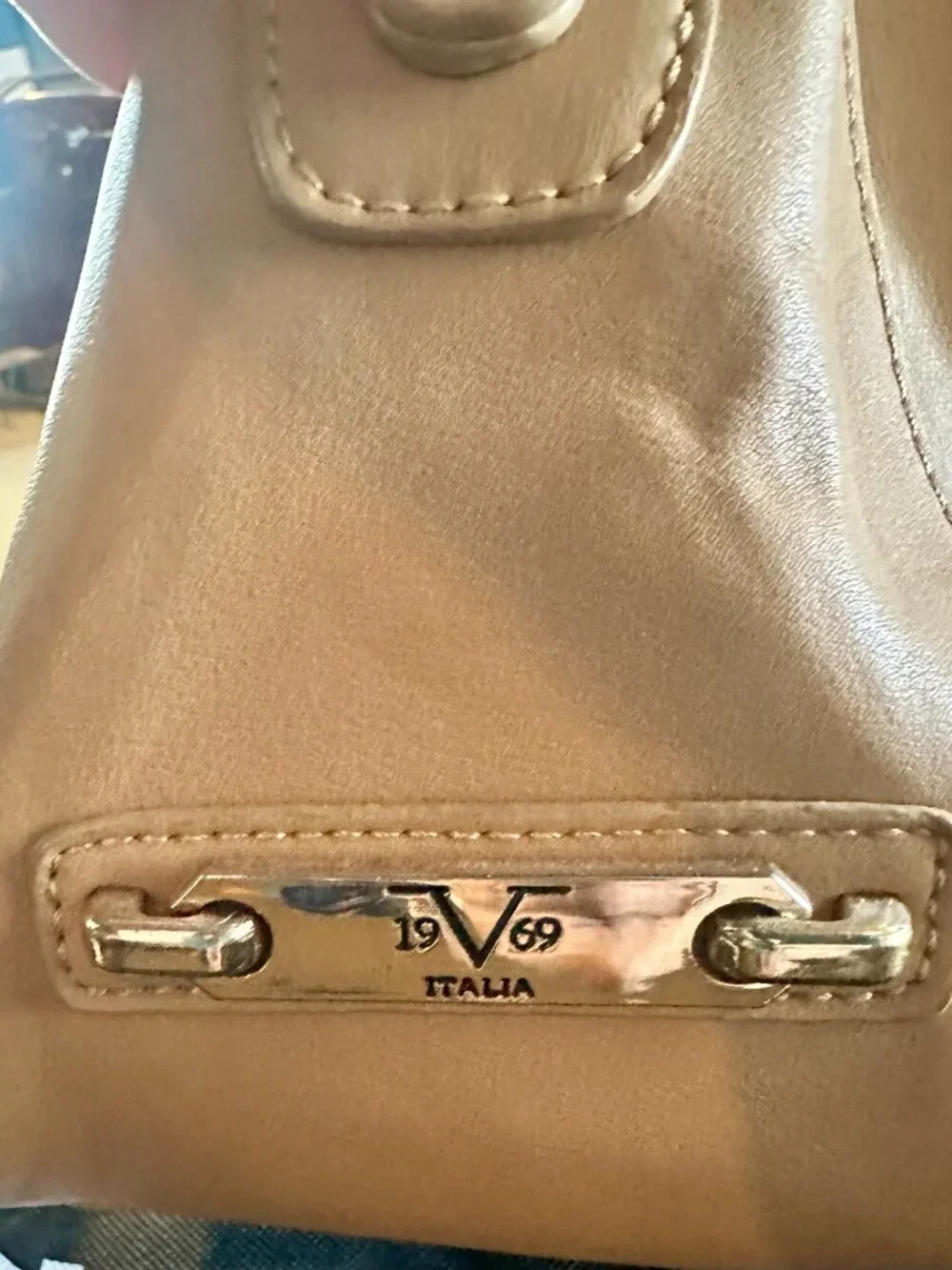 Versace 19.69 Beige Nude Satchel Crossbody Bag